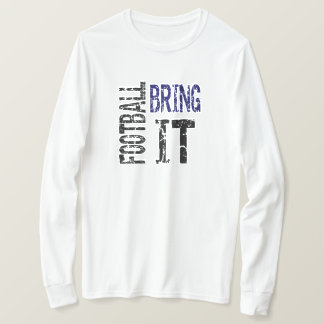 Fußball bringt ihn (blau) T-Shirt