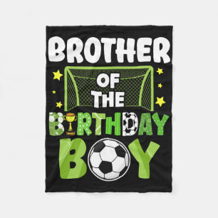 Fußball Bruder Geburtstag Junge Party Fußball Fami Fleecedecke