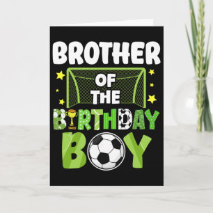 Fußball Bruder Geburtstag Junge Party Fußball Fami Karte