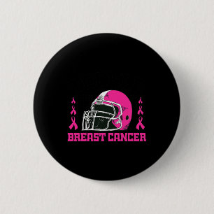 Fußball-Brustkrebs-Bewusstsein Rosa Band Jungen Button