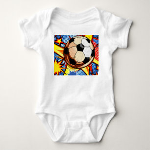 Fußball-Burst Baby Strampler