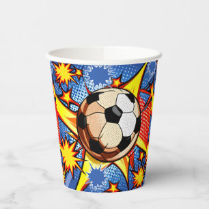 Fußball-Burst Pappbecher