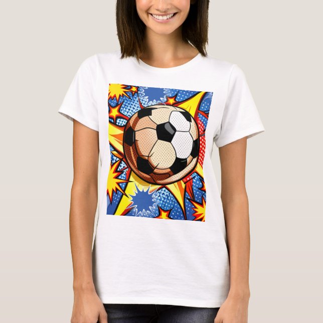 Fußball-Burst T-Shirt (Vorderseite)