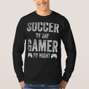 Fußball by Day Gamer By Night Funny Gamer - Gesche T-Shirt