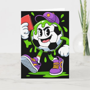 Fußball Byll Cartoon Drip Rote Karte Spaß