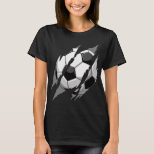 Fußball Byll Kralle Markierung Reißen Kratzer Cool T-Shirt