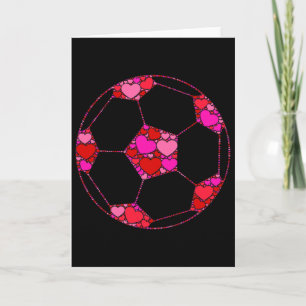 Fußball Byll Pink Rot Herz Für Frauen Männer - Val Karte
