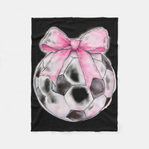 Fußball Byll Pinke Kokette Schleife Zierliche Schl Fleecedecke