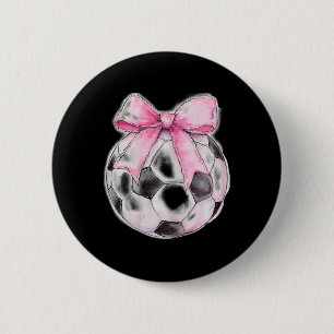 Fußball Byll Rosa Kokette Schleife Zierliches Band Button