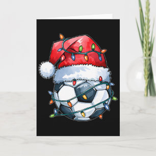 Fußball Byll Santa Hut Xmas Lustiges Weihnachten F Karte