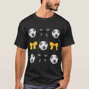 Fußball Byll Und Bögen Für Mädchen Frauenfußballsp T-Shirt