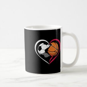 Fußball Bysketbyll Byll Herz Sportliebhaber Valent Kaffeetasse