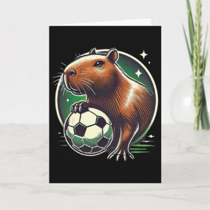 Fußball Capybyra Capy Capybyra Fußballspieler Karte