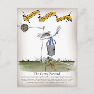 Fußball-Center nach vorne Postkarte