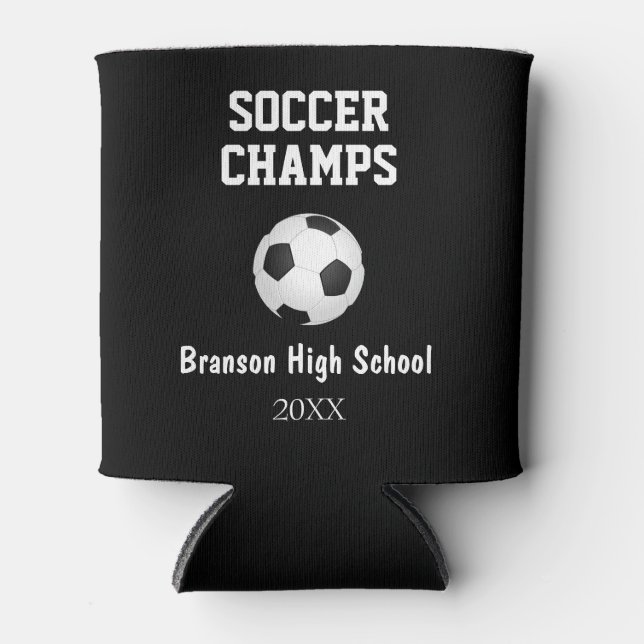 Fußball Champs Ball Personalisiert Drink Cooler Dosenkühler (Vorderseite)