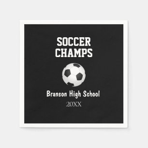 Fußball Champs Ball Personalisiertes Party Napkins Serviette