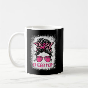 Fußball-Cheer-Mama rosa Leoparden Brustkrebs Kaffeetasse