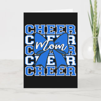 Fußball Cheer Mom Spieltag Blaues Band Cheerleadin Karte
