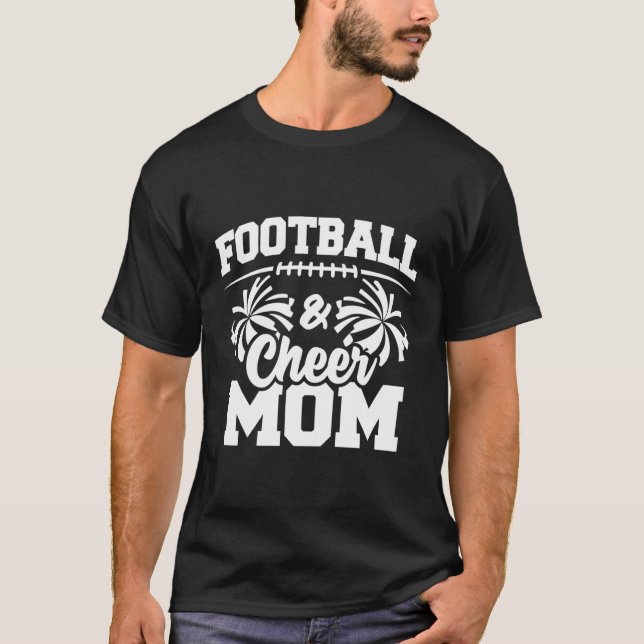 Fußball Cheerle Mama High School Cheerleader Cheer T-Shirt (Vorderseite)