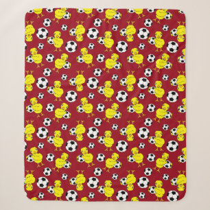 Fußball-Chick-Muster Sherpadecke