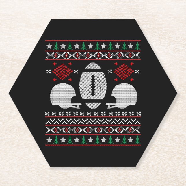 FUSSBALL CHRISTMAS UNTERSETZER (Vorderseite)