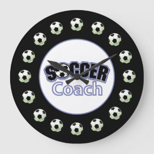 Fußball-Coach Danke, Balls Große Wanduhr
