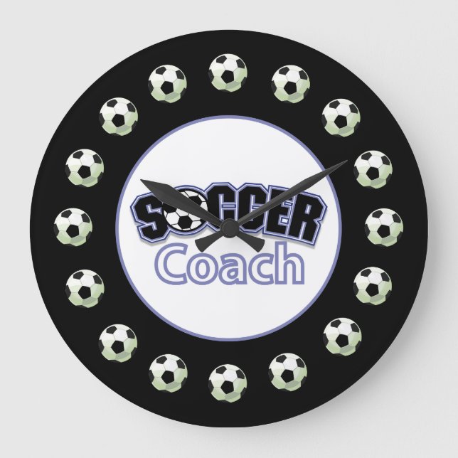Fußball-Coach Danke, Balls Große Wanduhr (Vorderseite)