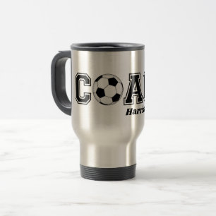 Fußball-Coach Dankeschön Geschenk Kaffee Tee Tas Reisebecher