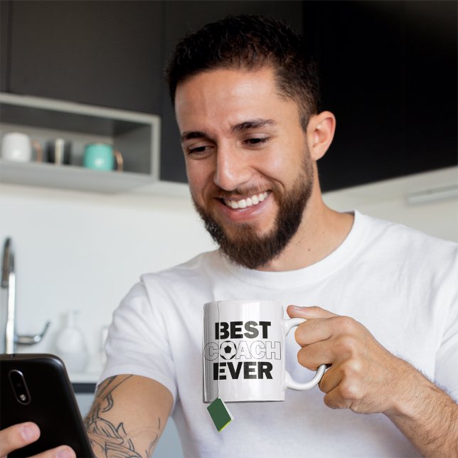 Fußball-Coach - der beste Trainer aller Zeiten Kaffeetasse (Von Creator hochgeladen)