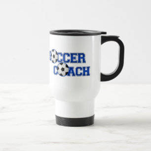 Fußball-Coach Ringer-Tasse Reisebecher