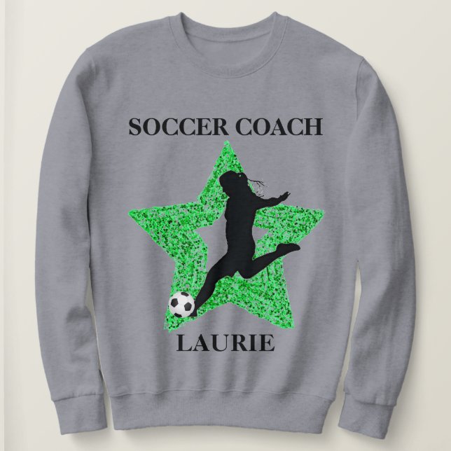 Fußball-Coach Sweatshirt (Design vorne)