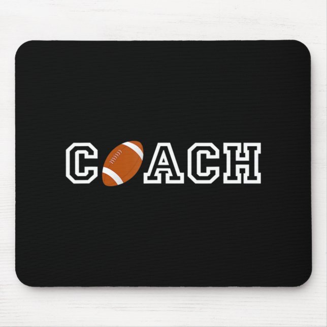 Fußball-Coach T Wertschätzung Geschenk für Trainer Mousepad (Vorne)