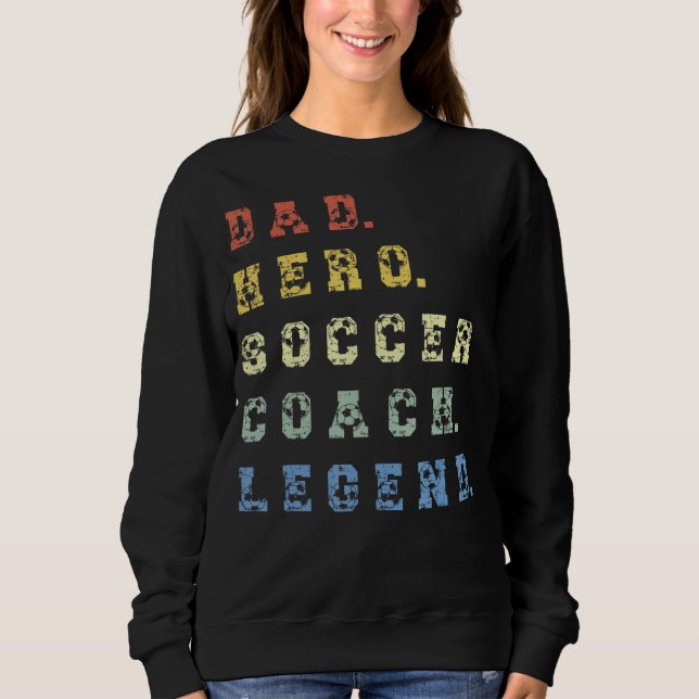 Fußball-Coach-Vater Sweatshirt (Vorderseite)