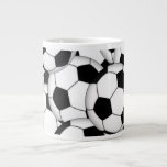Fußball-Collage Jumbo-Tasse<br><div class="desc">Fußball-Collage</div>