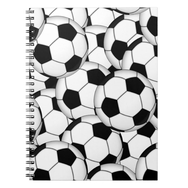 Fußball-Collage Notizblock (Vorderseite)