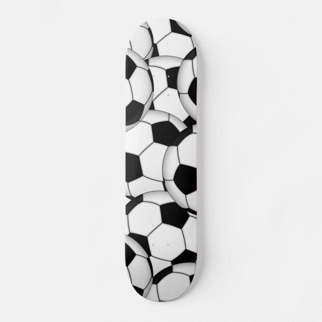 Fußball-Collage Skateboard (Vorderseite)