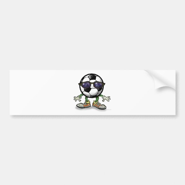 Fußball Cool Autoaufkleber (Vorne)