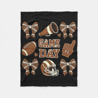 Fußball-Coquette Bow Football Mama Women Fleecedecke