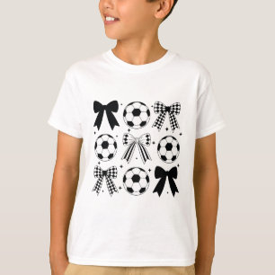 Fußball Coquette Schleife Lustige Coquette Schleif T-Shirt