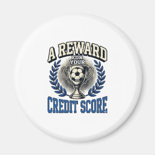 Fußball-Credit-Score-Vintage-Trophäe Magnet