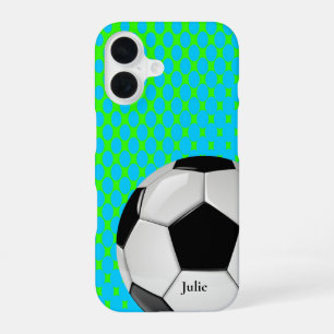 Fußball Custom iPhone 16 Hülle