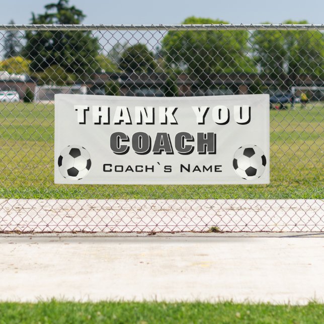 Fußball Danke, Coach Banner (Insitu)
