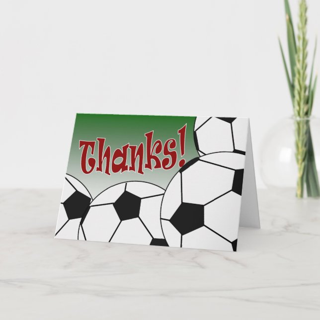 Fußball - Danke! Dankeskarte (Vorderseite)