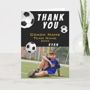 Fußball Danke Trainer Fotokarte