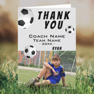Fußball Danke Trainer Fotokarte 