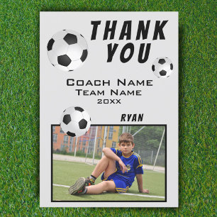 Fußball Danke Trainer Fotokarte