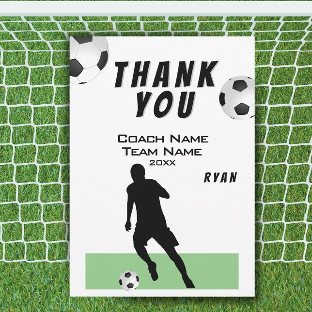 Fußball Danke Trainer Karte (Von Creator hochgeladen)