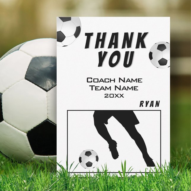Fußball Danke Trainer Karte (Von Creator hochgeladen)