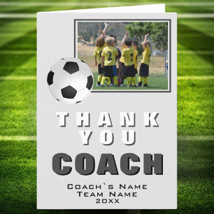 Fußball Danke Trainer Team Fotokarte