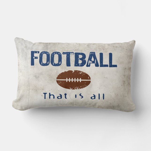 Fußball, das ist alles lendenkissen (Vorderseite)